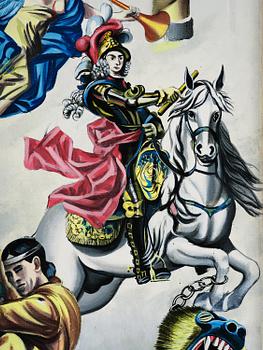 Erró (Gudmundur Gudmundsson), "Organe et Philippe V".