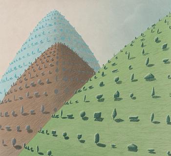 Kristian Krokfors, lithograph, signed and dated -97, numbered 42/60.