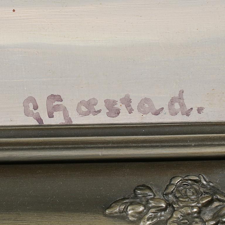 GUSTAF FJAESTAD, oil on panel, signed.