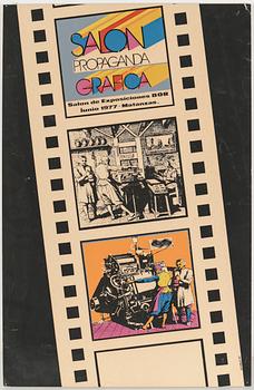 FILMAFFISCHER, 6 st, offsettryck, Kuba och Spanien, 1970-tal.