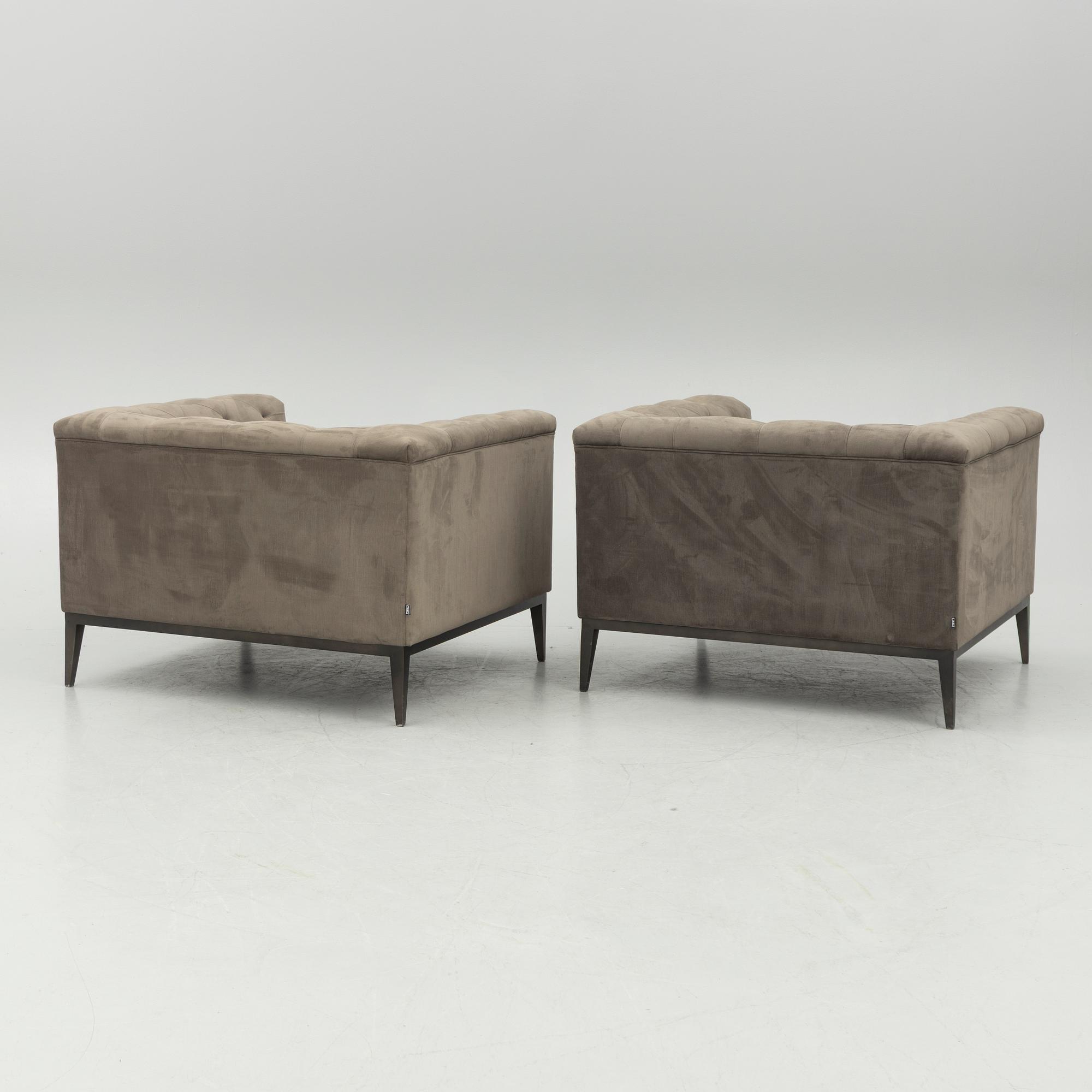 A pair of 'Raffles' armchairs, Eichholtz, contemporary.