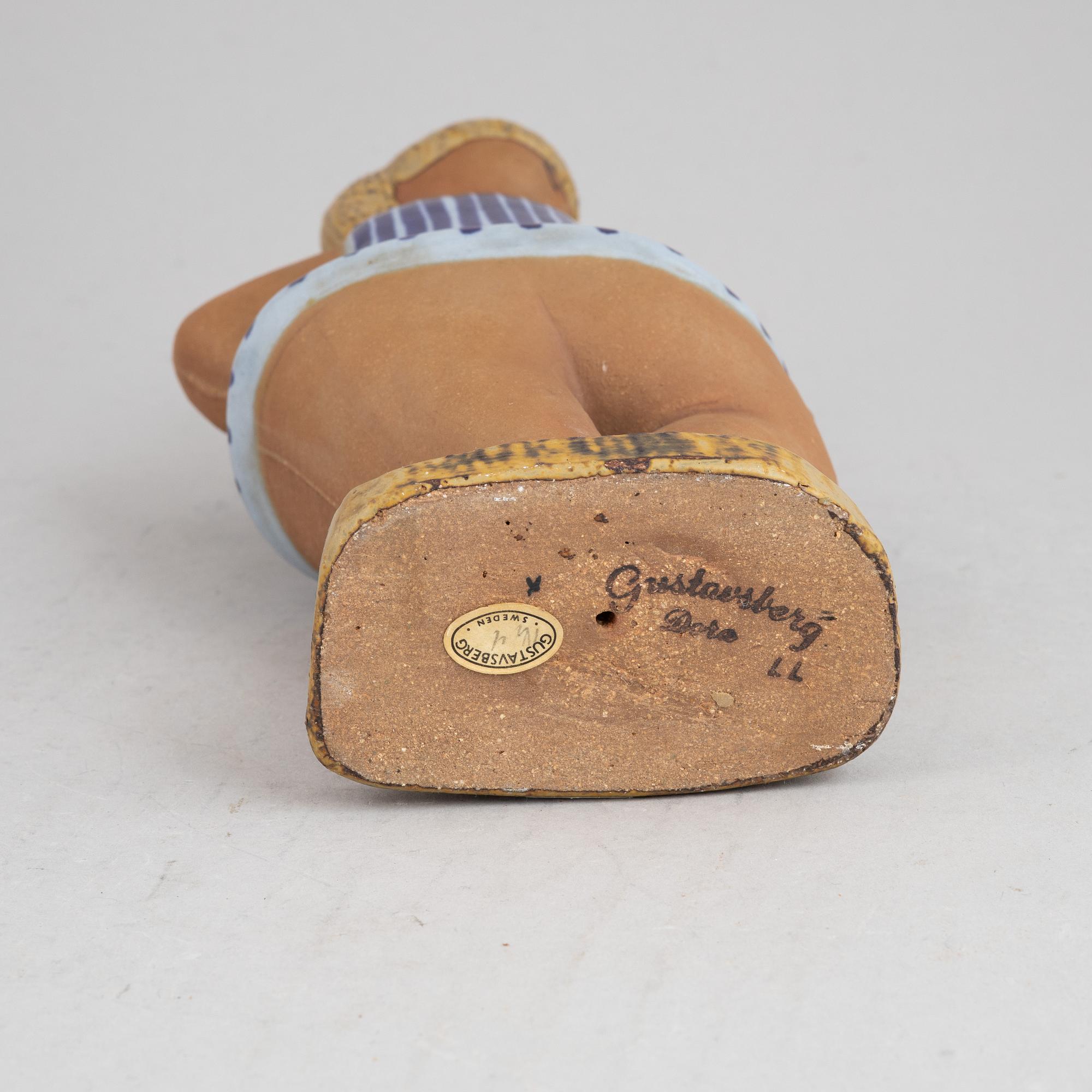 A stoneware figurine. 'Dora', by Lisa Larson, Gustavsberg, signed.