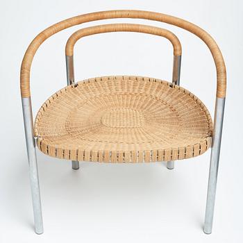 Poul Kjaerholm, a "PK 12" chair, edition E Kold Christensen, Denmark ca 1962.