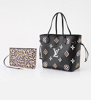 Louis Vuitton, väska, limited edition, "Neverfull MM Wild At Heart".