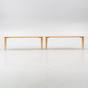 Bruno Mathsson, two 'Annika' tables, Bruno Mathsson International, Värnamo, Sweden.