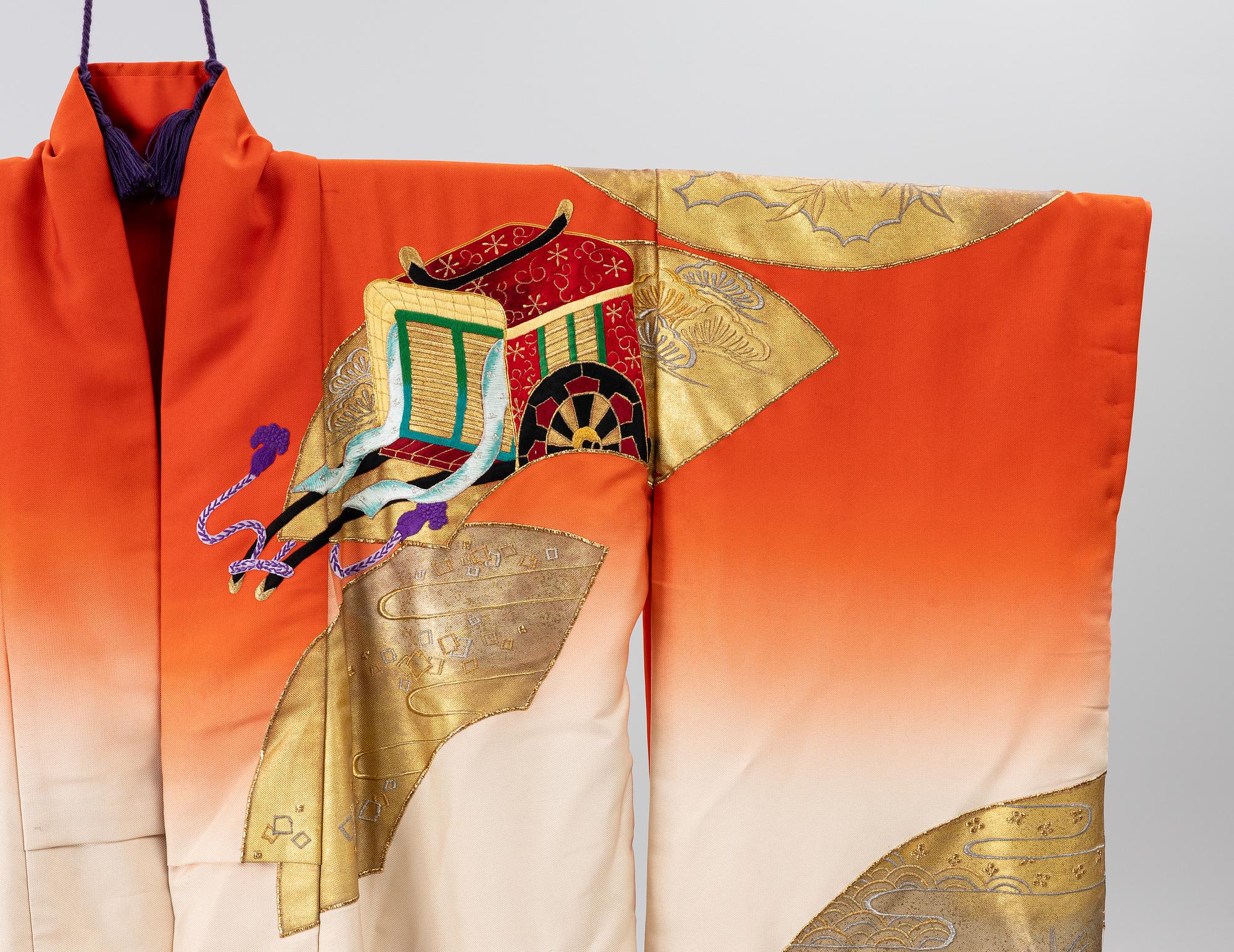 A Japanese brocade kimono, 1980s.