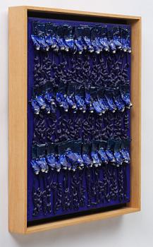 Arman (Armand Pierre Fernandez), ”Monochrome accumulation no 2505 (Ultramarin blue)”.