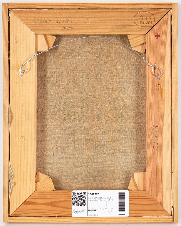 Rune Jansson, oil on canvas, signed and dated -54.