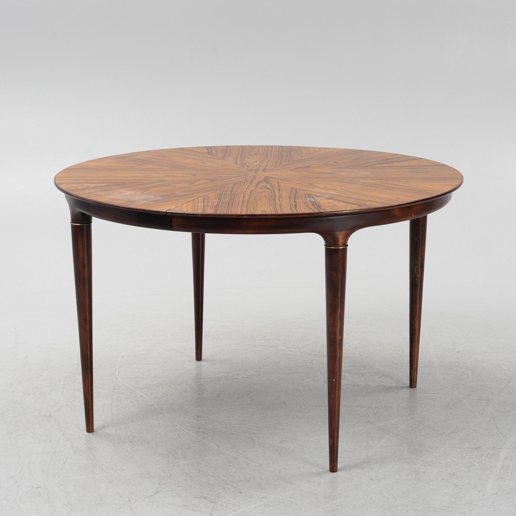 Svante Skogh, a 9-piece 'Cortina' dining group, Seffle Möbelfabrik, Säffle, Sweden, 1950's/60's.
