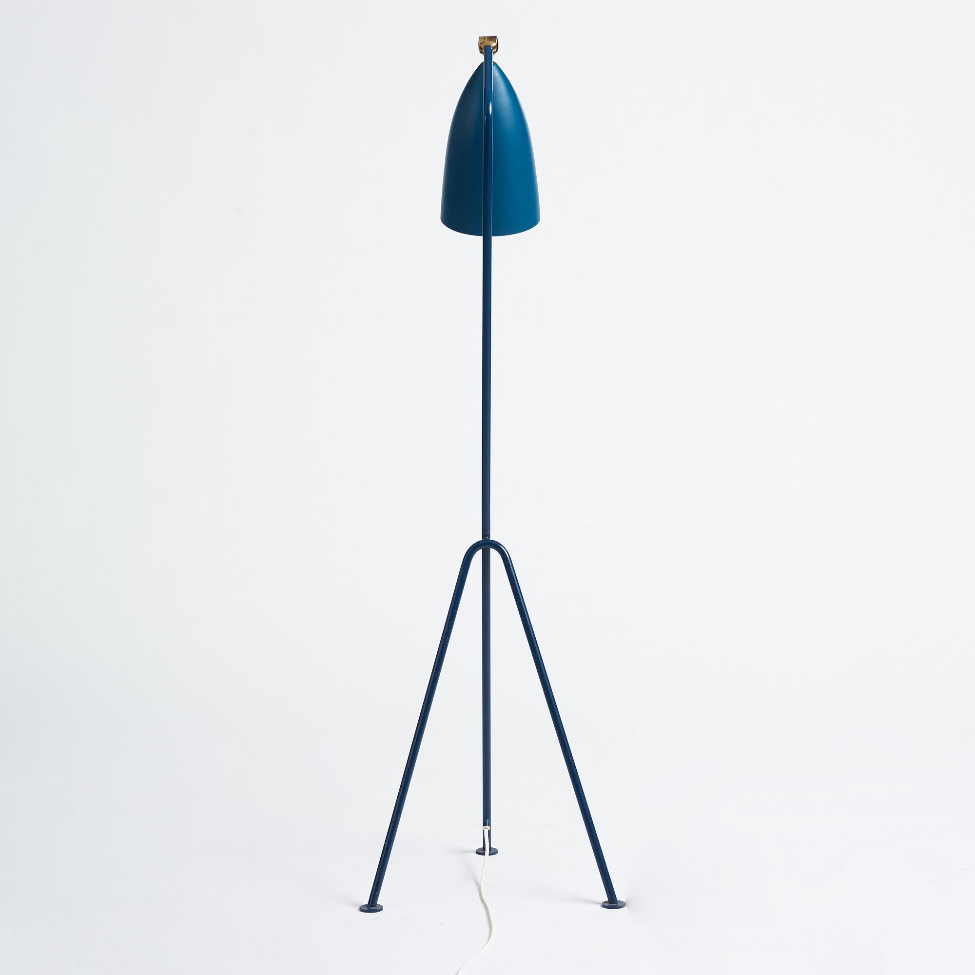 Greta Magnusson Grossman, golvlampa G-33 (Grasshopper), Bergboms Malmö 1950-tal.