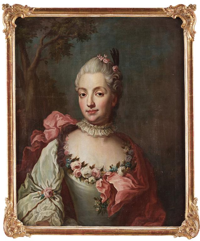 Jakob Björck Attributed to, Anna Charlotta Bäck (born Adlerberg) (1737-1767).