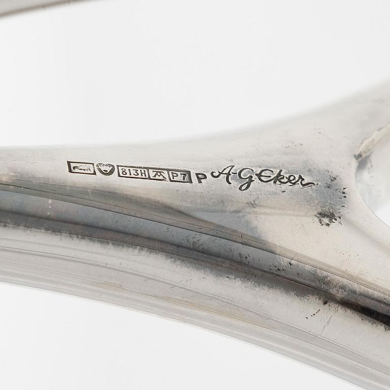 Anna-Greta Eker, A silver candlestick for Auran Kultaseppä Oy, Turku, 1968.
