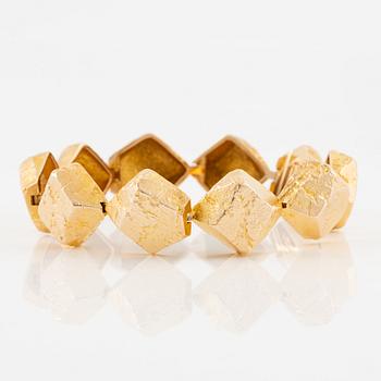 Björn Weckström, a bracelet 14K gold "Lapplands stenar" for Lapponia, Finland 1971.