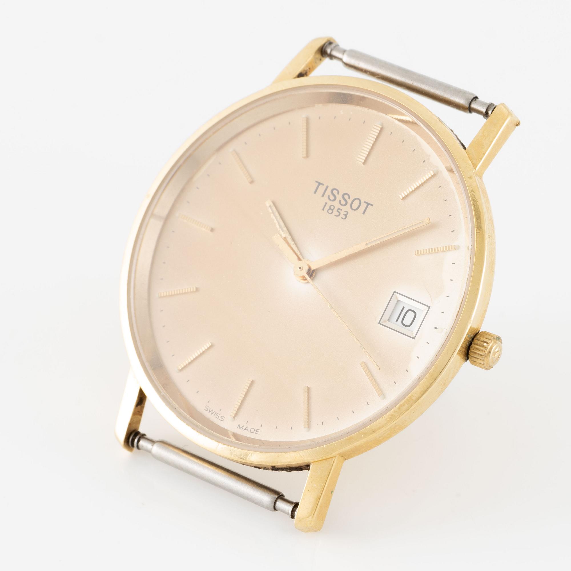 Tissot, wristwatch, 18K gold, 33.5 mm.