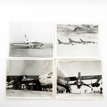 A collection of aircraft-related photographs 15 pcs.