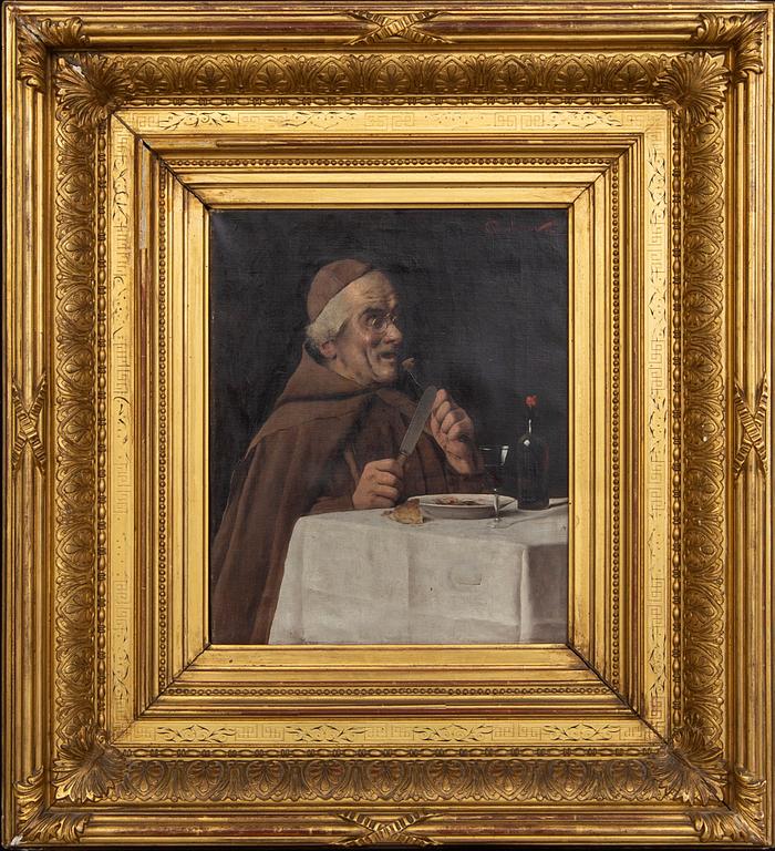 Arnoldo Tamburini, oil on canvas signed and dated 1882.