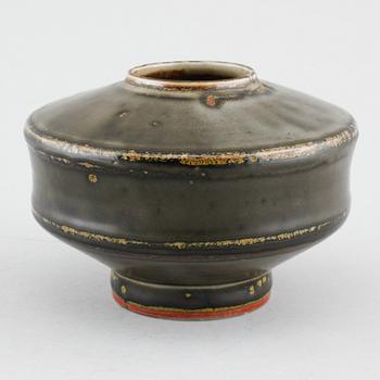 Unique stoneware vase by CARL-HARRY STÅLHANE, Rörstrand, signed and dated -57.