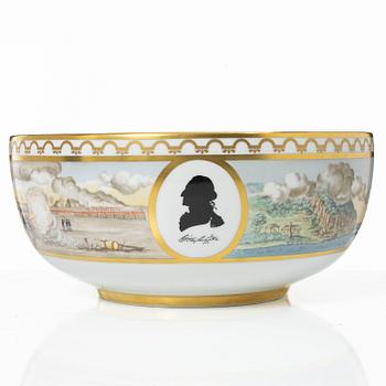 Royal Copenhagen, punch bowl, porcelain, 1976.