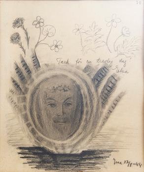 Esaias Thorén, two drawings, signed -34 & -44.