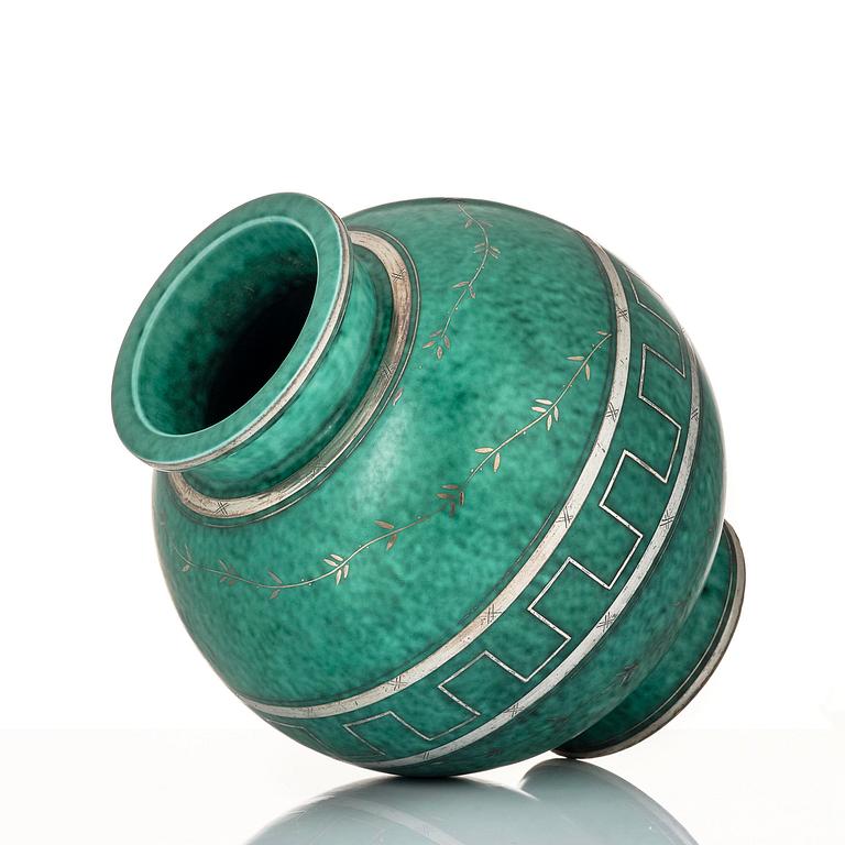Wilhelm Kåge, an Argenta ceramic vase, Gustavsberg 1935.