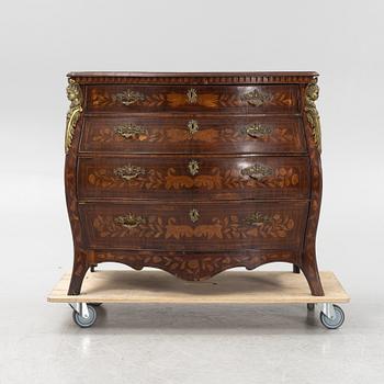 A Louis XV-style chest of drawers, late 19th Century.