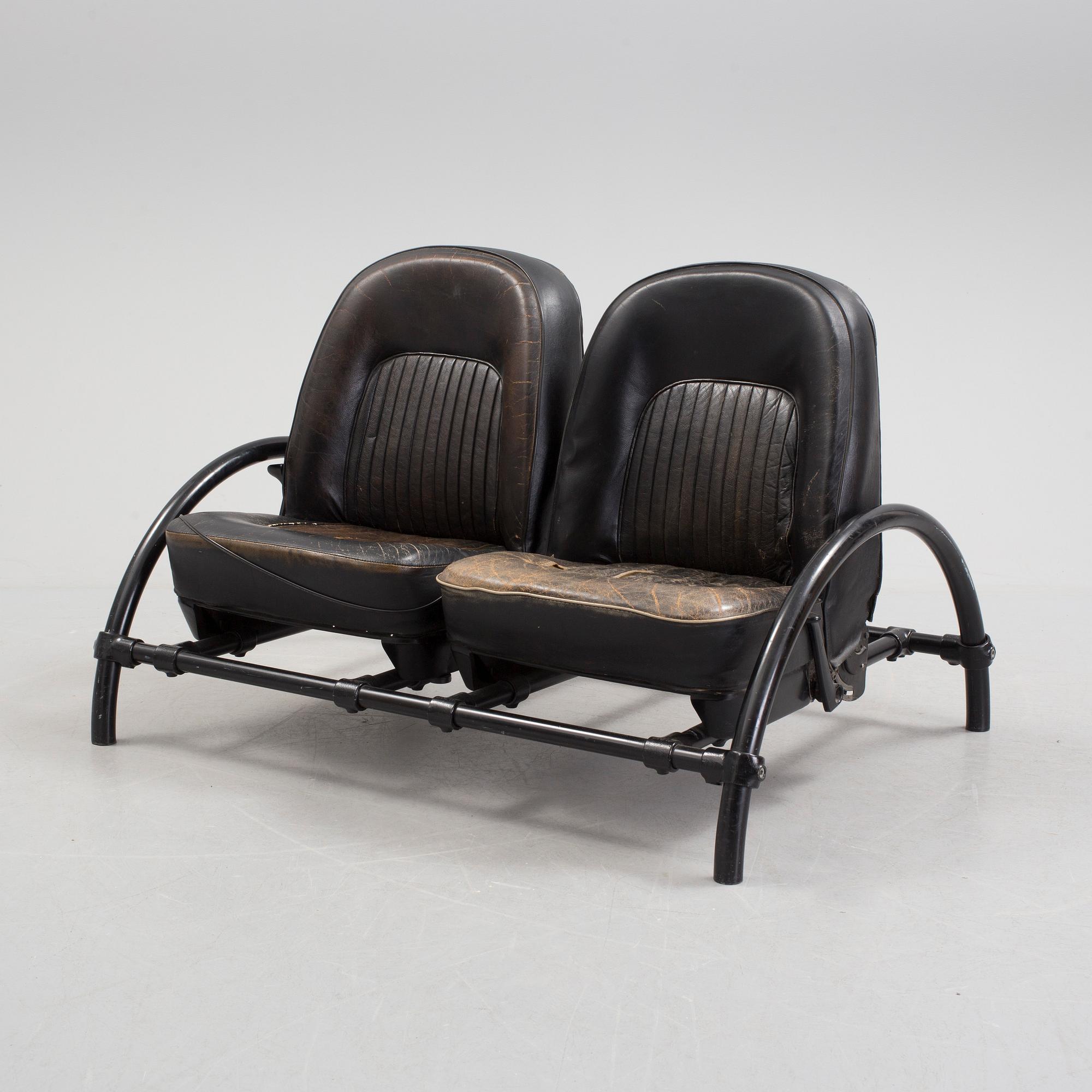 A 'Rover two-Seater' sofa by Ron Arad, One Off Ltd, London 1980s.