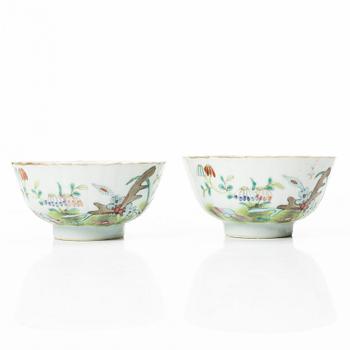 Parti, porslin, nio delar. Kina, 1900-tal.