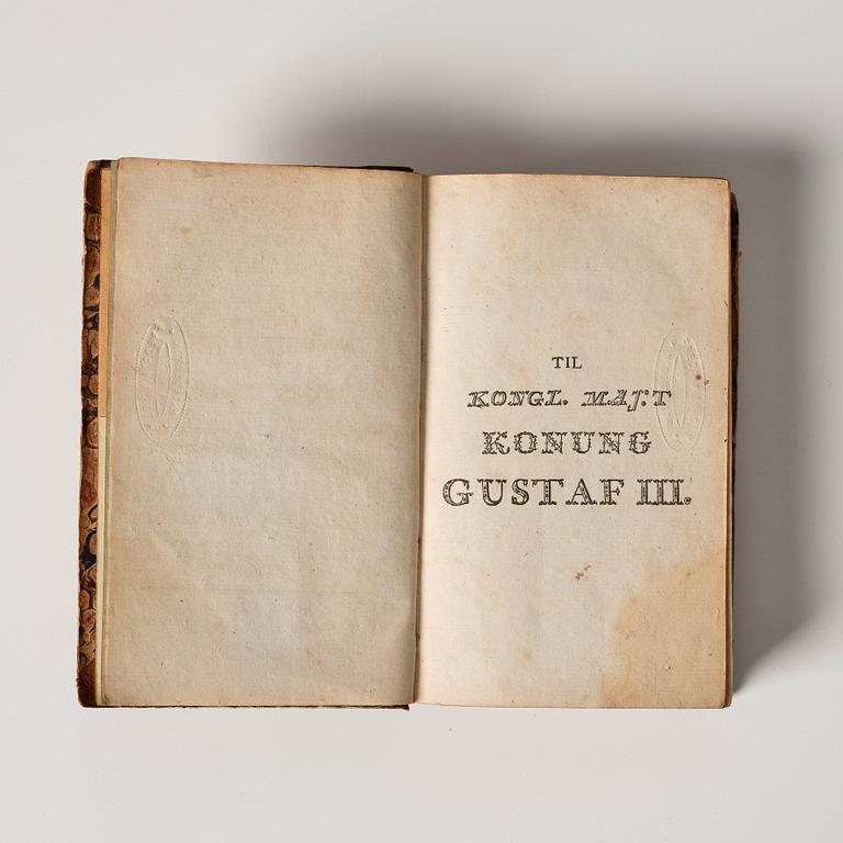 Two books by Carl Peter Thunberg, 'Resa uti Europa, Africa, Asia förrättad åren 1770-1779', part 1-4.