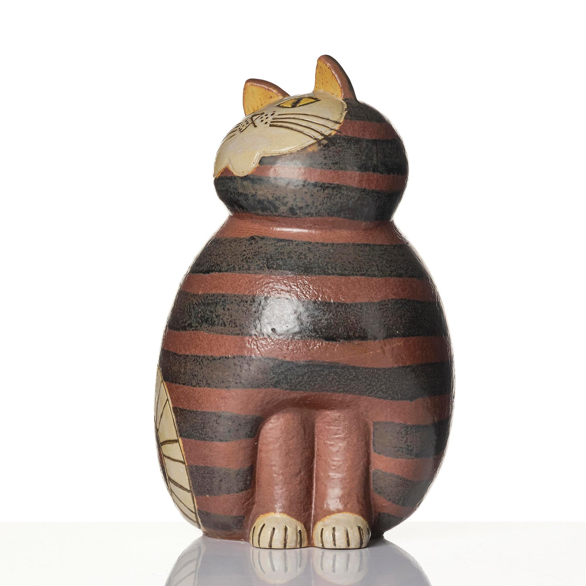 Lisa Larson, "Maxikatt", a stoneware sculpture of a cat, Gustavsberg, from the series "Stora Zoo".