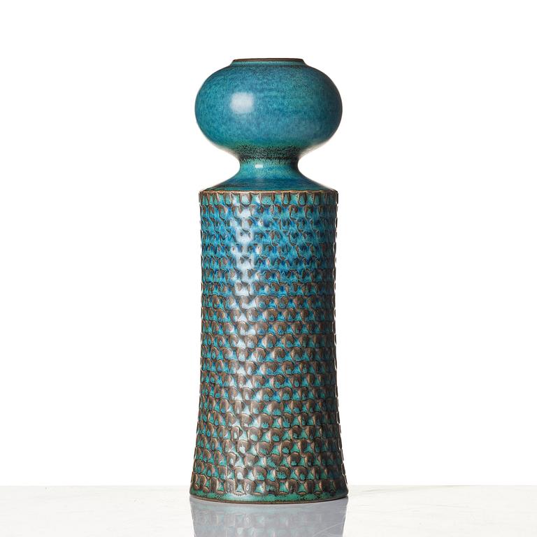 Stig Lindberg, a stoneware vase, Gustavsberg Studio, Sweden, 1963.