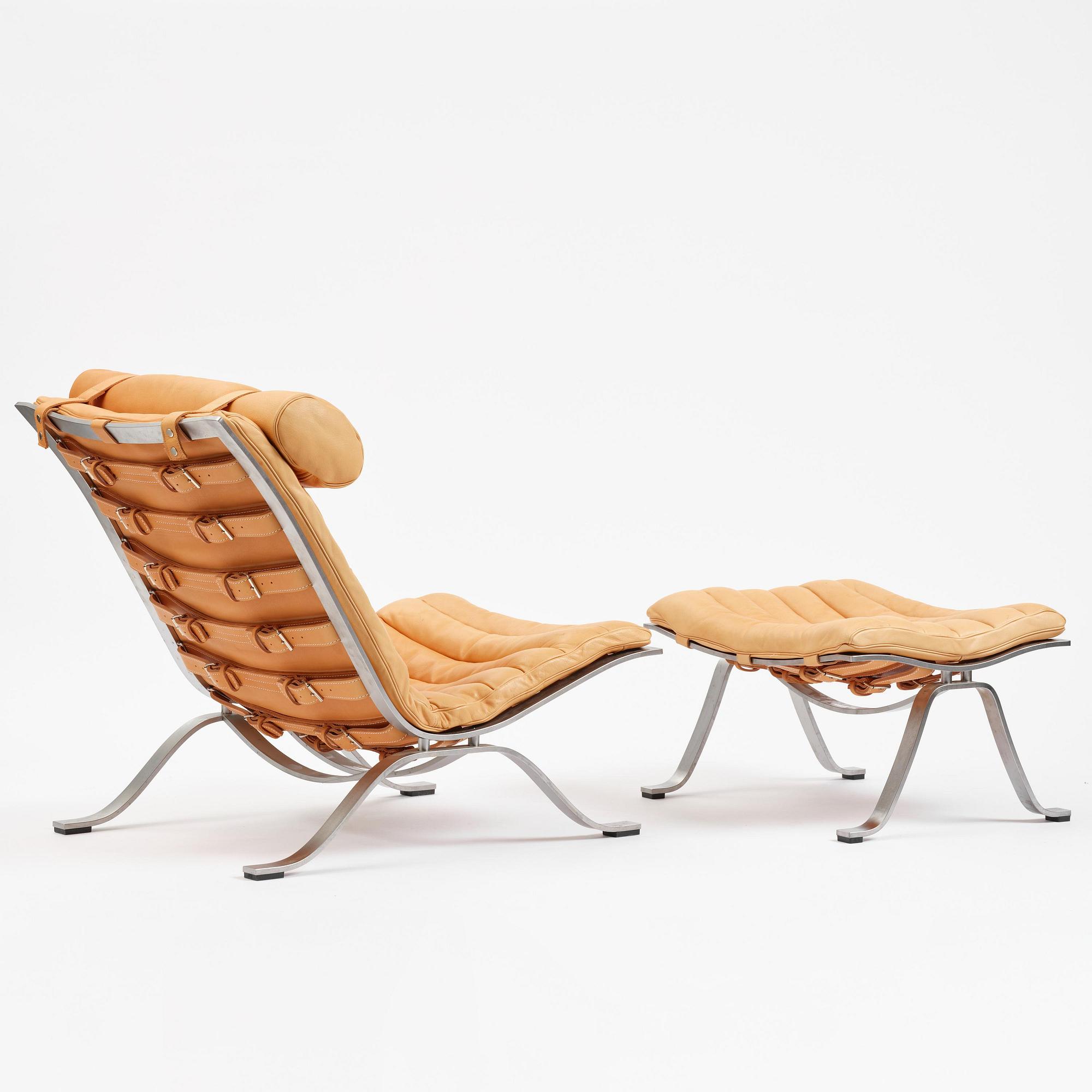 Arne Norell, an “Ari” easy chair with ottoman, Norell Möbel, Aneby.