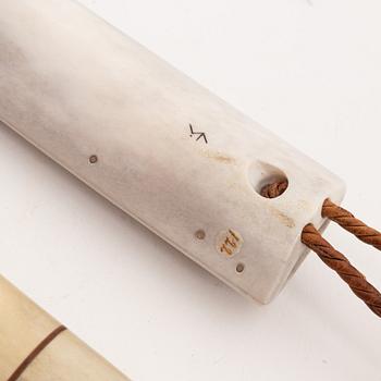 A reindeer horn knife by SUne Enoksson, signed.