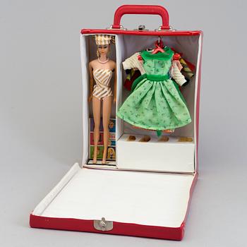 BARBIEDOCKA MED TILLBEHÖR, "Fashion Queen", Mattel, 1963.