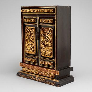 A Chinese altar cabinet, 20th century,.