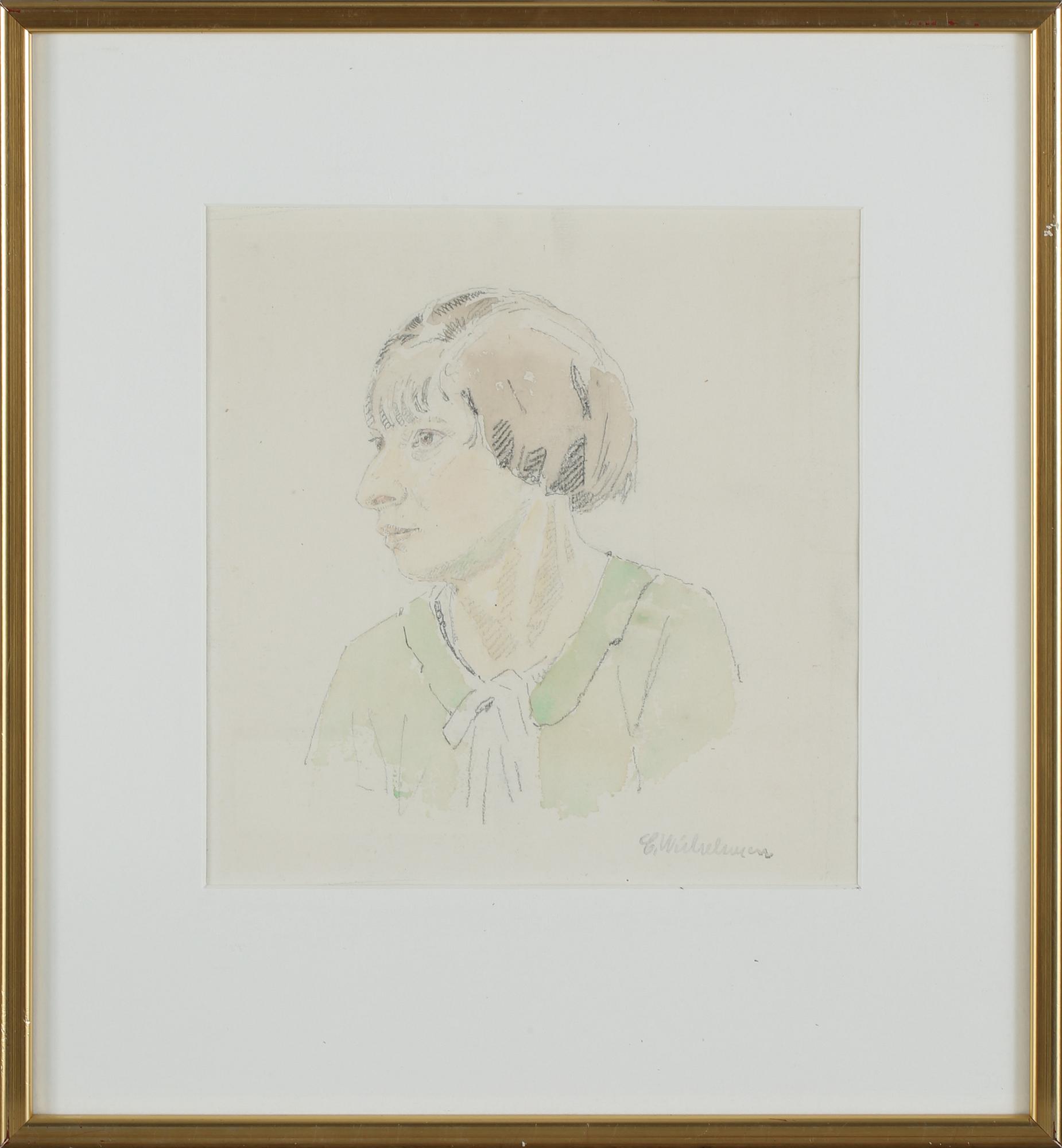 CARL WILHELMSON, akvarell, sterbhusstämplad à tergo.