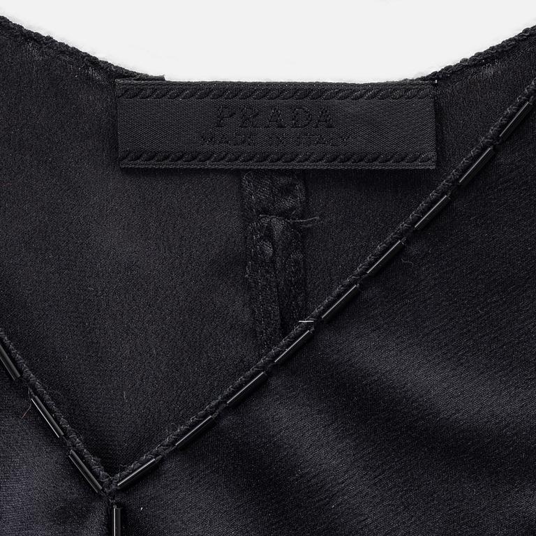 Prada, topp samt kjol, storlek 42.