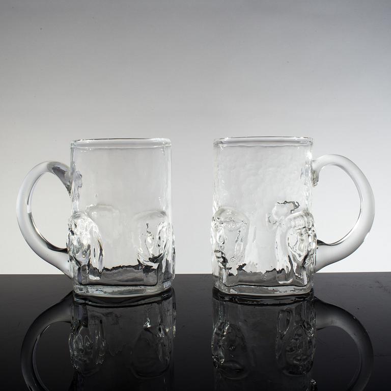 ERIK HÖGLUND, ölglas, 6 st, 1950/60-tal.