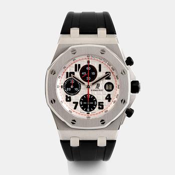 17. Audemars Piguet, Royal Oak, Offshore, chronograph, "Panda", ca 2009.