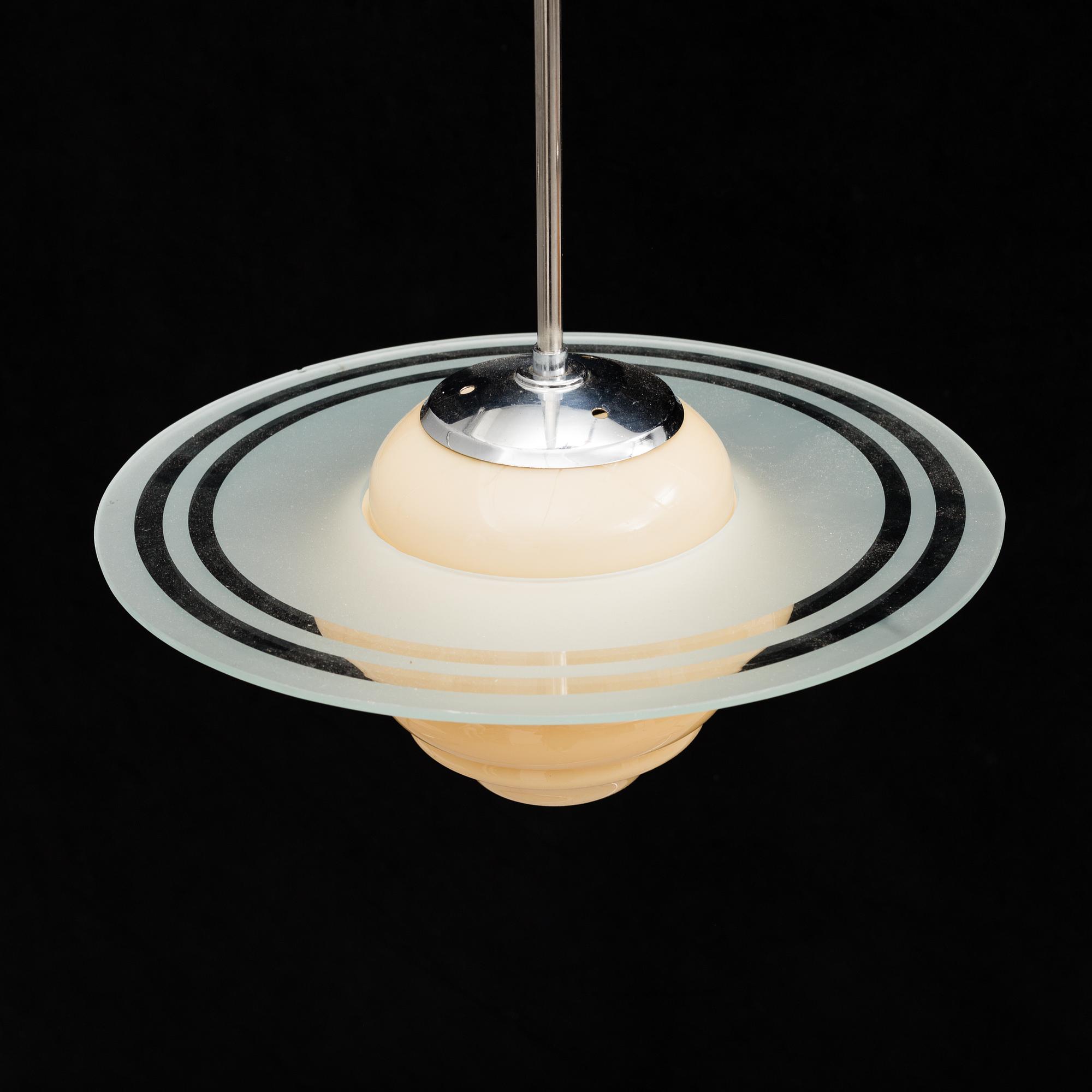 a 'Saturnus' ceiling light from the 1930's.
