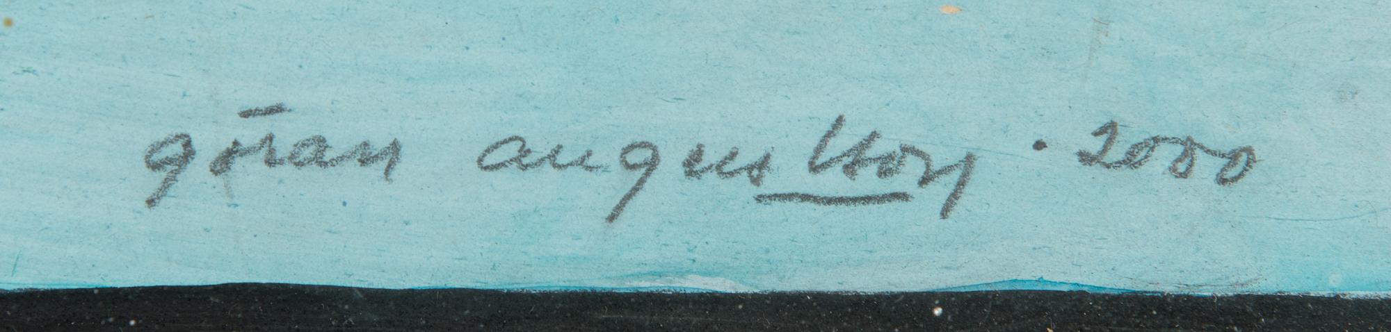 Göran Augustson, gouache, signerad och daterad 2000.