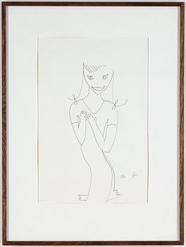 ROGER RISBERG, indian ink on paper, signed RR.