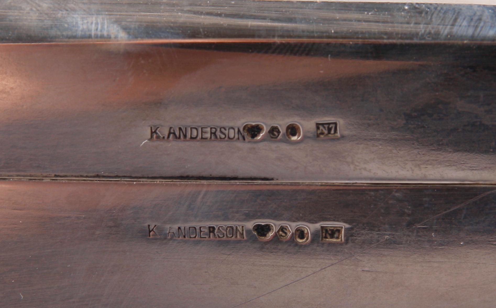 SKRIN, silver. K. Andersson Stockholm 1915.