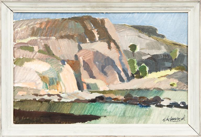 Bengt Eklund, oil on panel signed.