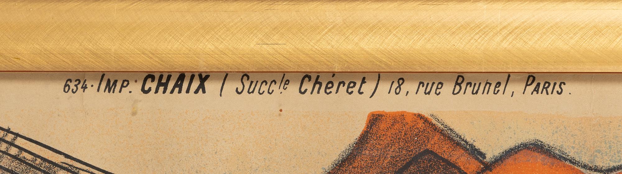 Jules Chéret, a lithographic poster, Chaix, Paris, France, circa 1895.