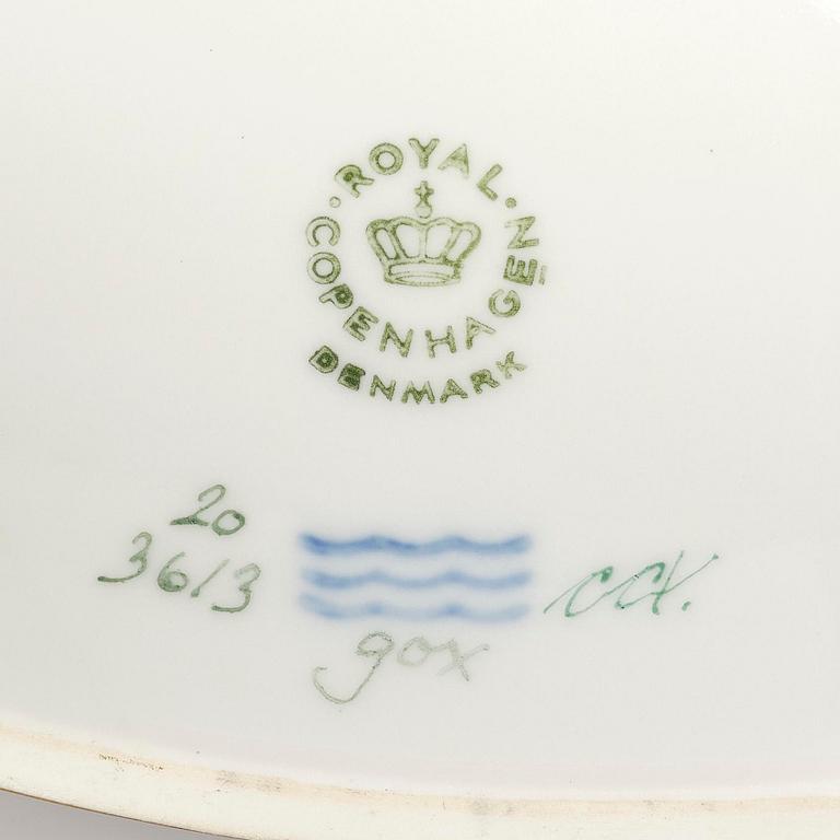 A Royal Copenhagen 'Flora Danica' tureen with cover, Denmark, 20th Century.