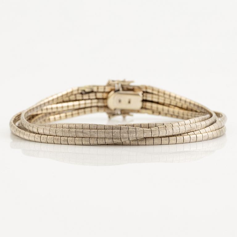 Bracelet 18K white gold.