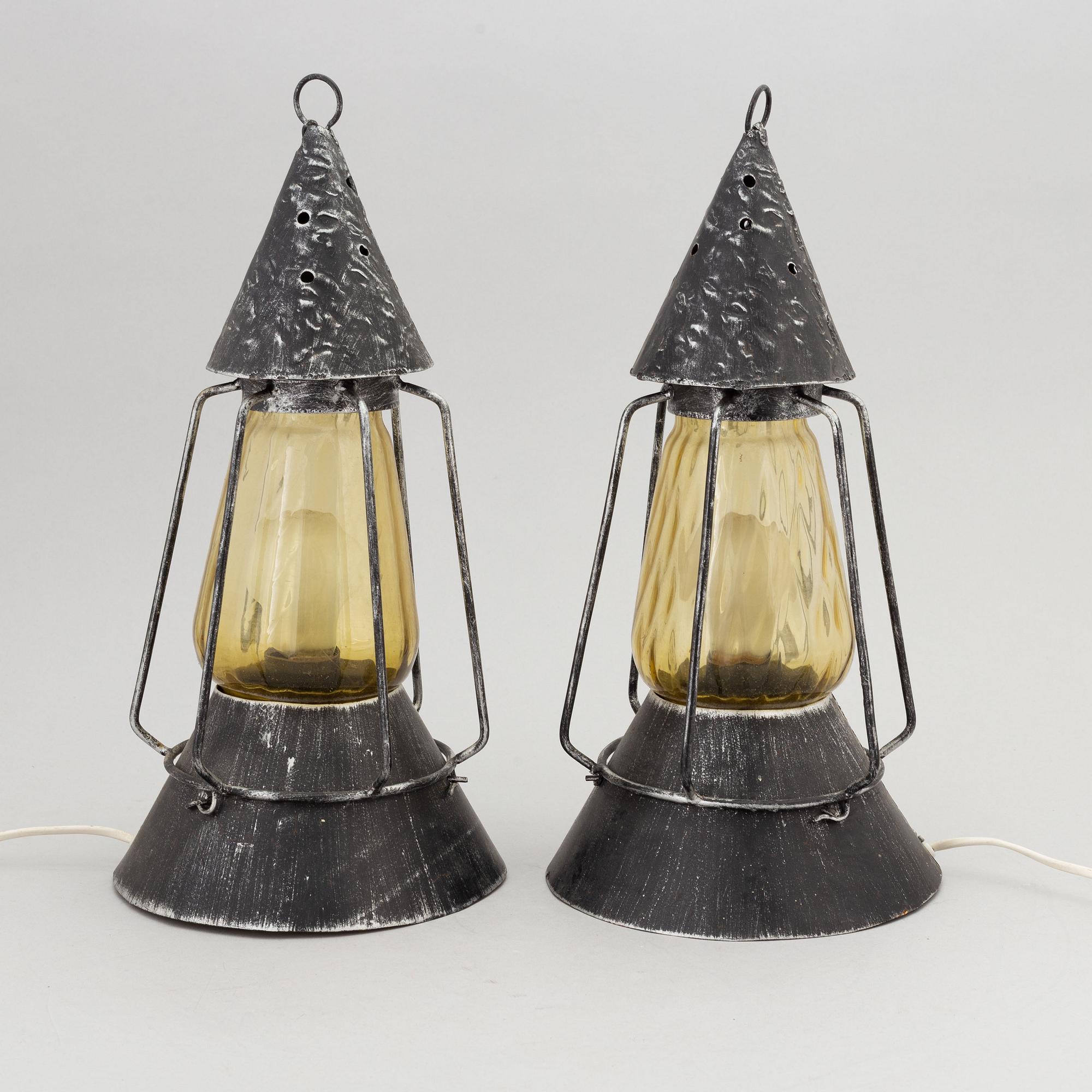 Bordslampor, ett par, Nordiska Kompaniet.