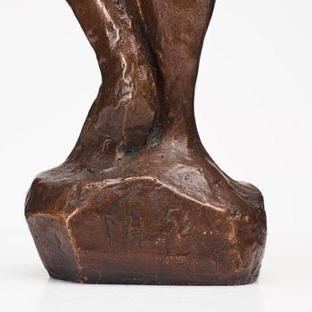 MARTIN HOLMGREN, bronze sculpture, signed MH and dated -56.