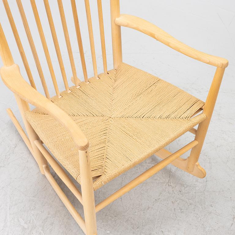 Hans J. Wegner, Rocking chair, “J 16”, with footstool, Denmark.