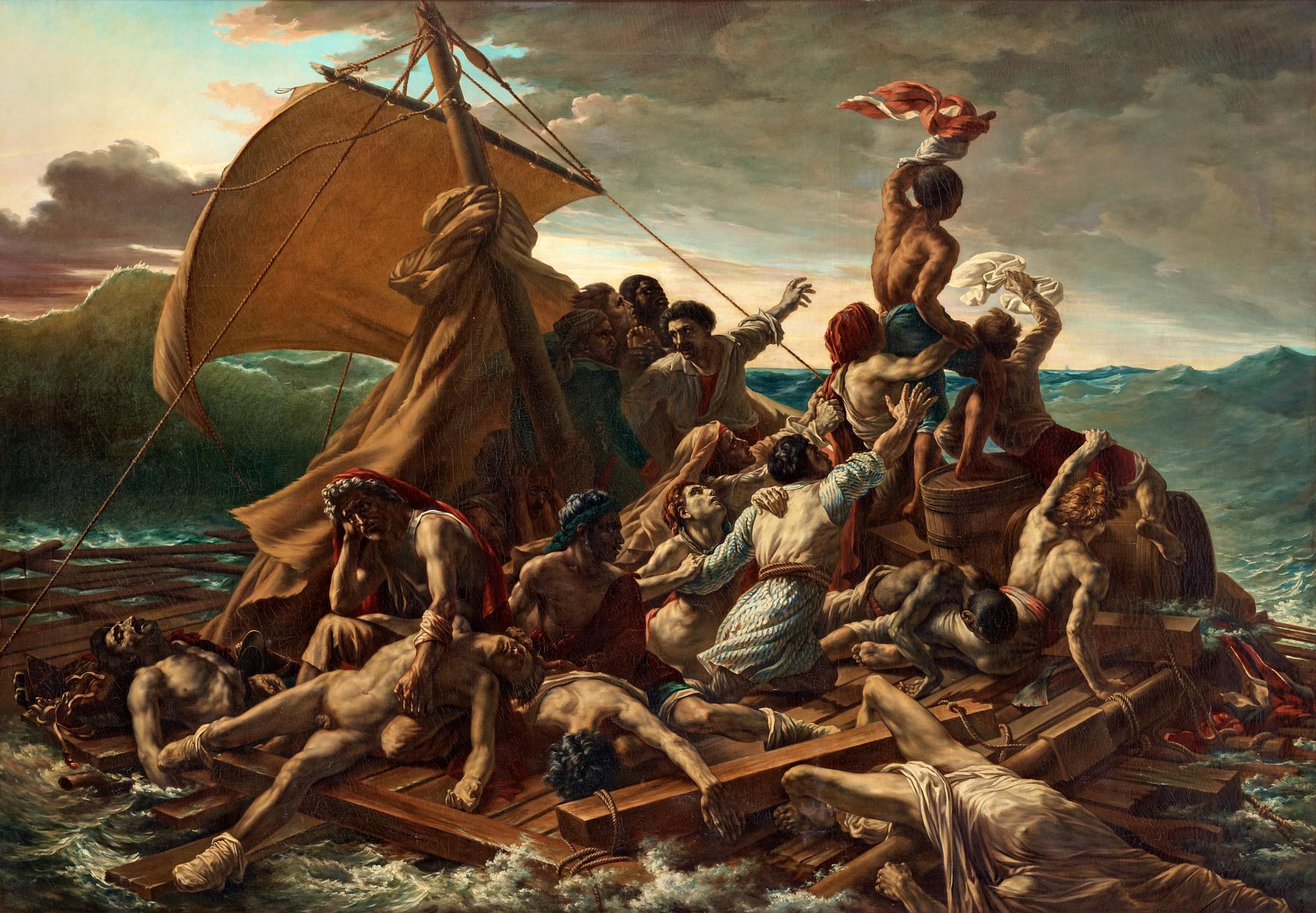 Jean-Louis-André-Théodore Géricault Efter, Medusas flotte.